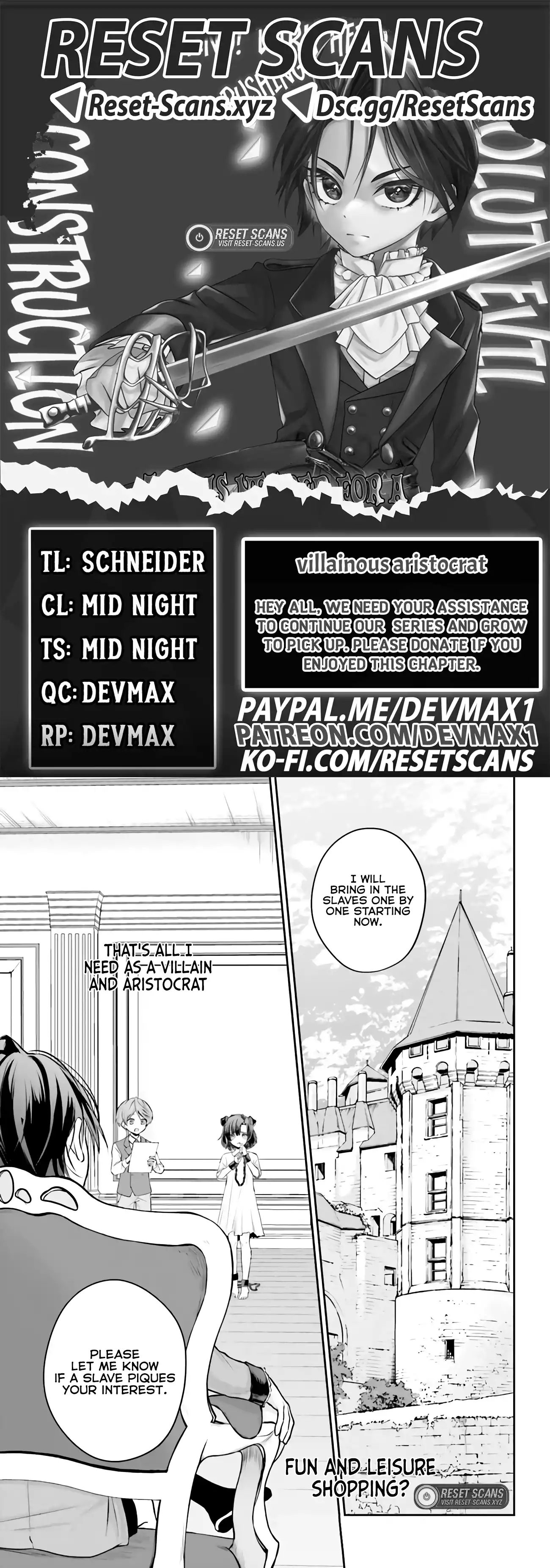 That Is Needed for a Villainous Aristocrat Chapter 03 Page 1