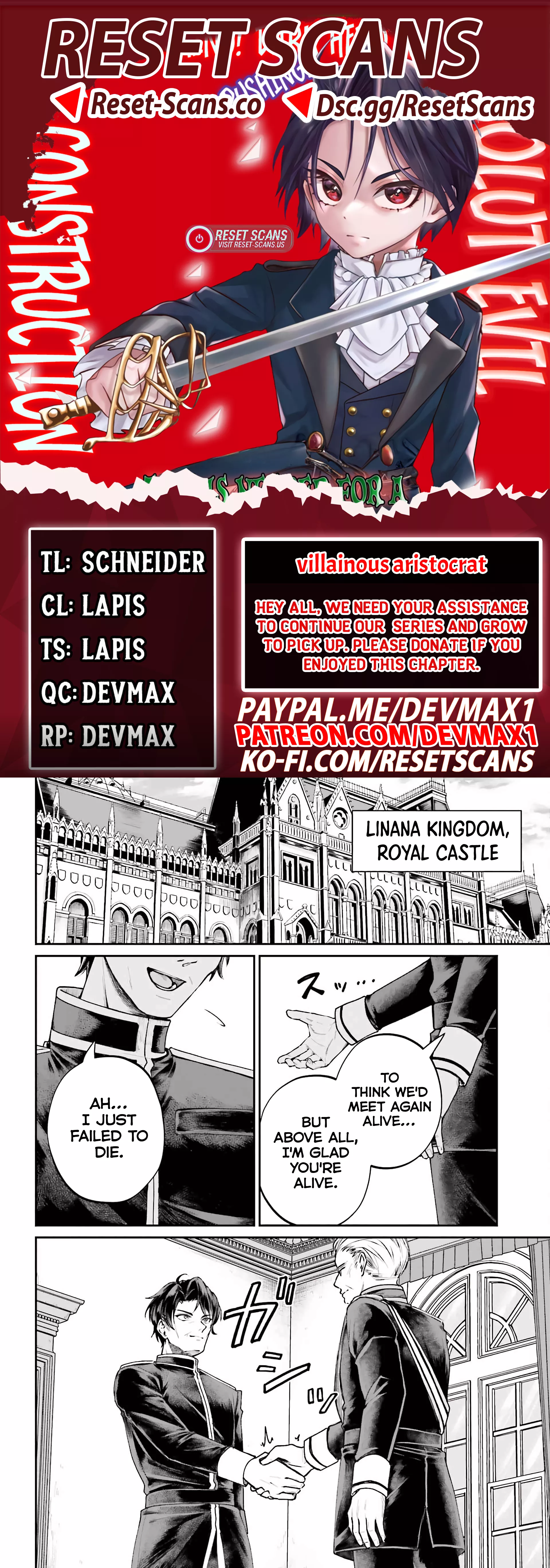 That Is Needed for a Villainous Aristocrat Chapter 10 Page 1