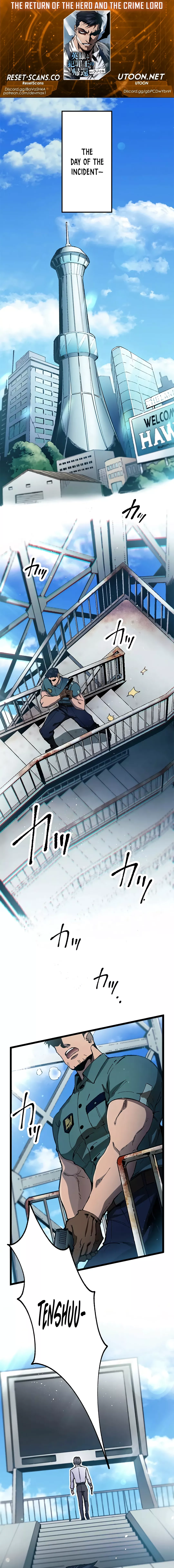 The Return of the Hero and the Crime Lord Chapter RE:CRIMINAL- - Chapter 01 Page 1