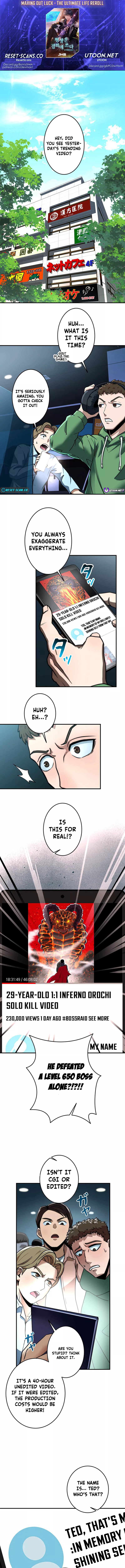 Maxing Out Luck: The Ultimate Life Reroll Chapter 02 Page 1