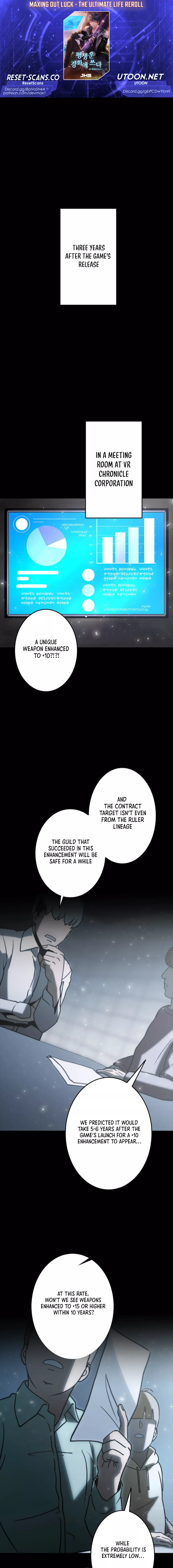 Maxing Out Luck: The Ultimate Life Reroll Chapter 06 Page 1