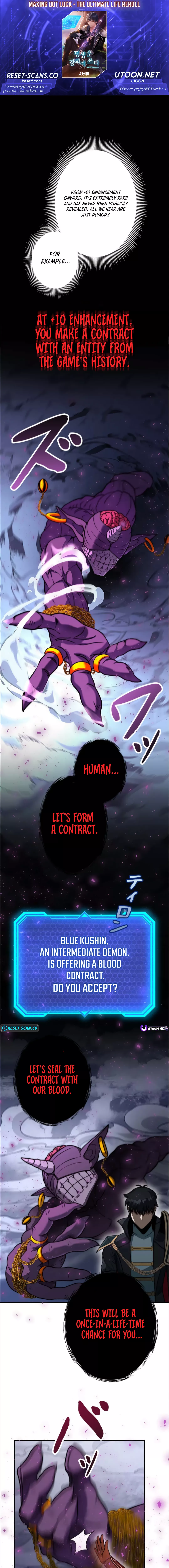 Maxing Out Luck: The Ultimate Life Reroll Chapter 04 Page 1