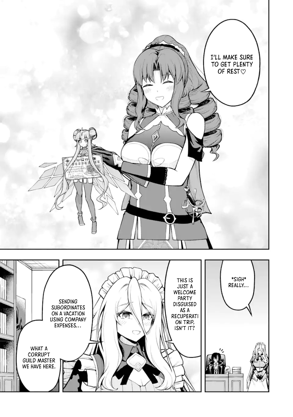 I'm the Corrupt Guild Master of the Adventurers' Guild ~For Some Reason, I'm Extremely Appreciated for Exiling People to Their Ideal Positions~ Chapter 05.6 Page 1