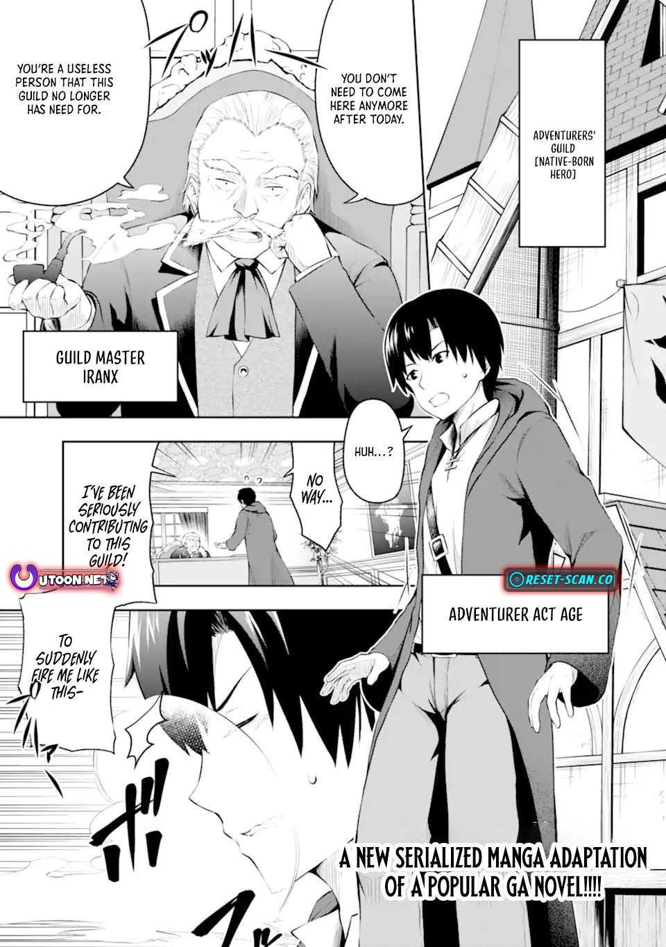 I'm the Corrupt Guild Master of the Adventurers' Guild ~For Some Reason, I'm Extremely Appreciated for Exiling People to Their Ideal Positions~ Chapter 00 Page 1
