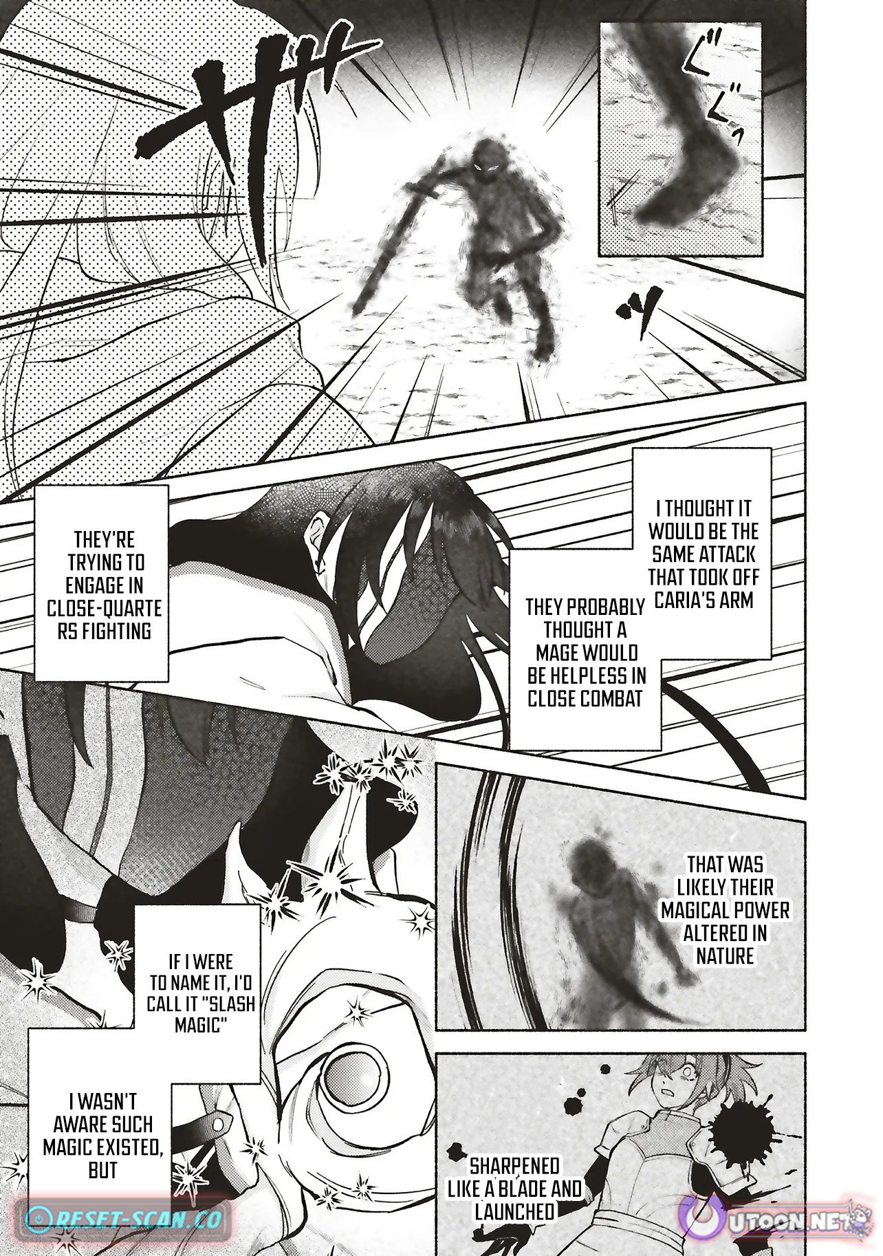 Three years had passed since I began living at the bottom of the abyss. In that time, I had evolved from a "White Mage" to a "Holy Witch". Chapter 07.2 Page 1