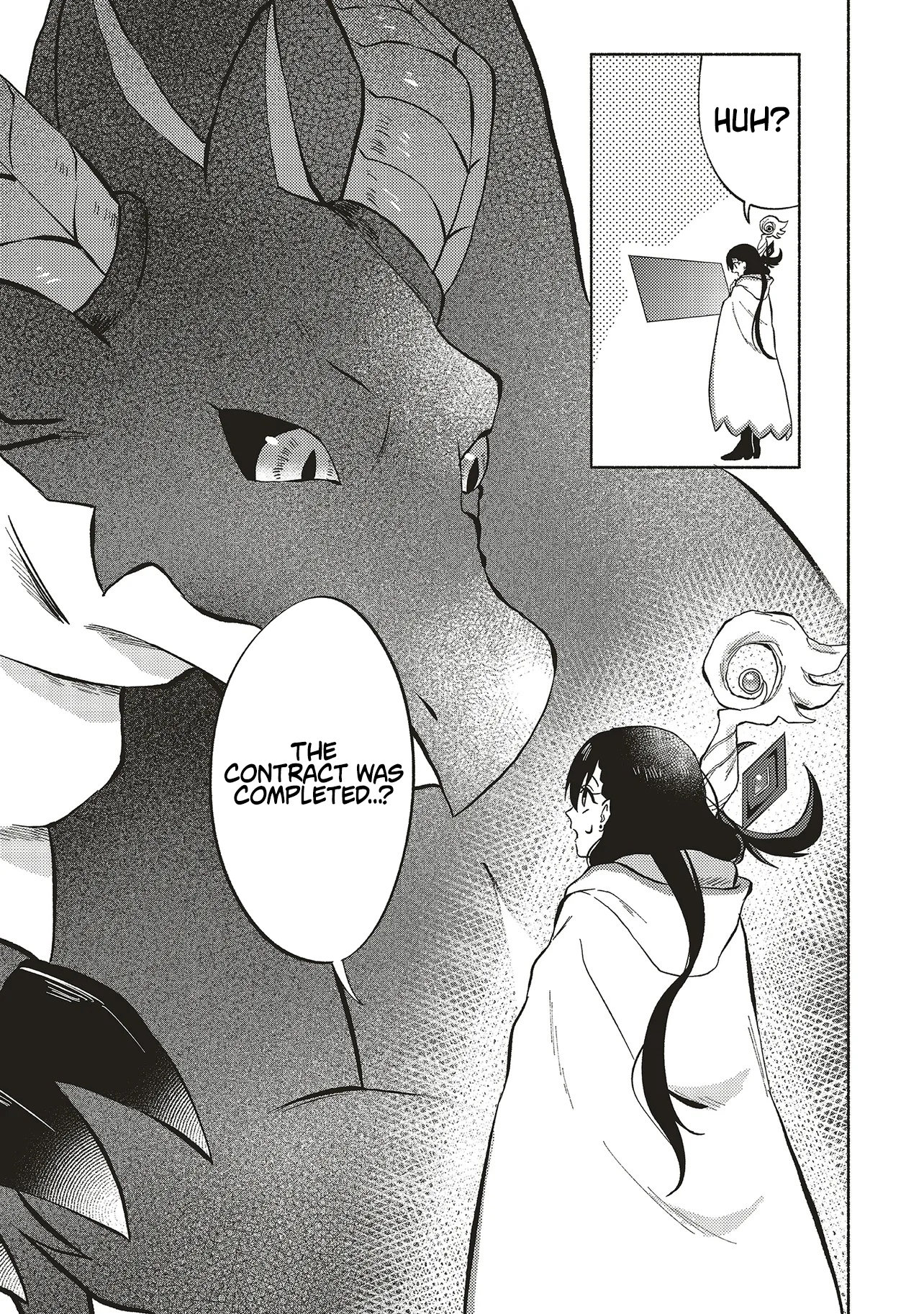 Three years had passed since I began living at the bottom of the abyss. In that time, I had evolved from a "White Mage" to a "Holy Witch". Chapter 03.2 Page 1