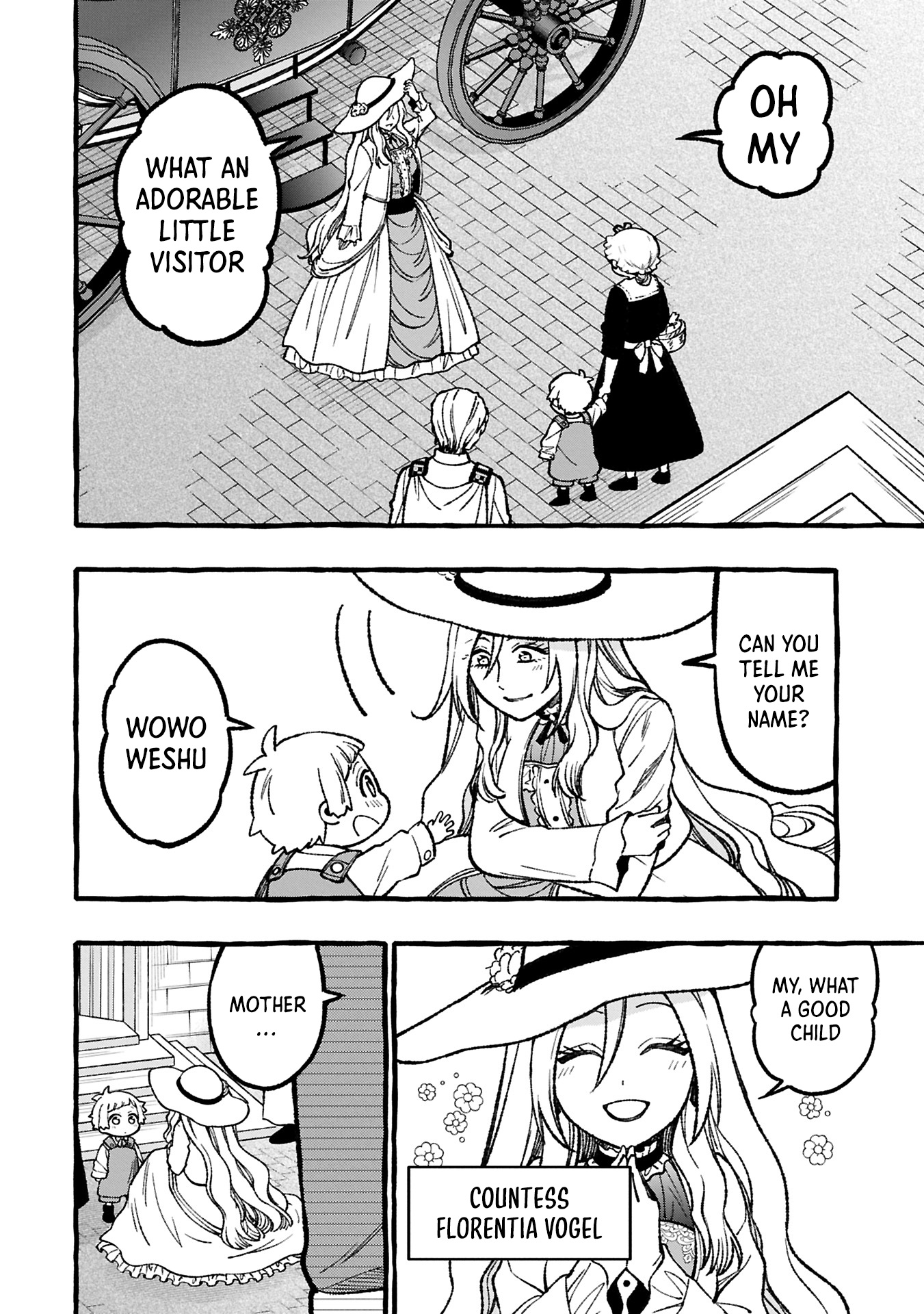 The Four Noble Siblings Won't Give Up! ~Even Though We're Little, We'll Protect Our Precious Family Together with Our Big Fluffy Friends! Chapter 02.1 Page 1