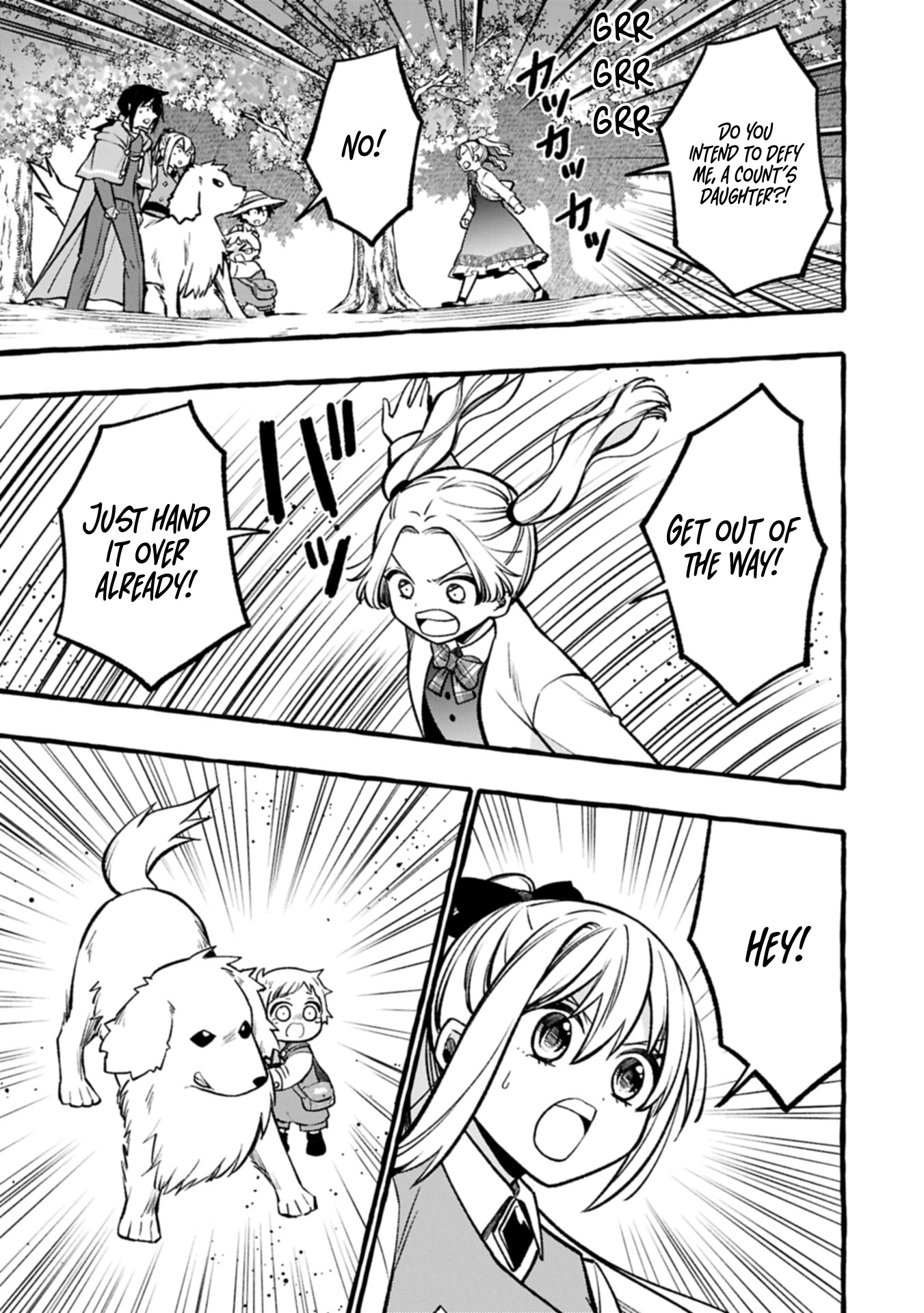 The Four Noble Siblings Won't Give Up! ~Even Though We're Little, We'll Protect Our Precious Family Together with Our Big Fluffy Friends! Chapter 04.1 Page 1