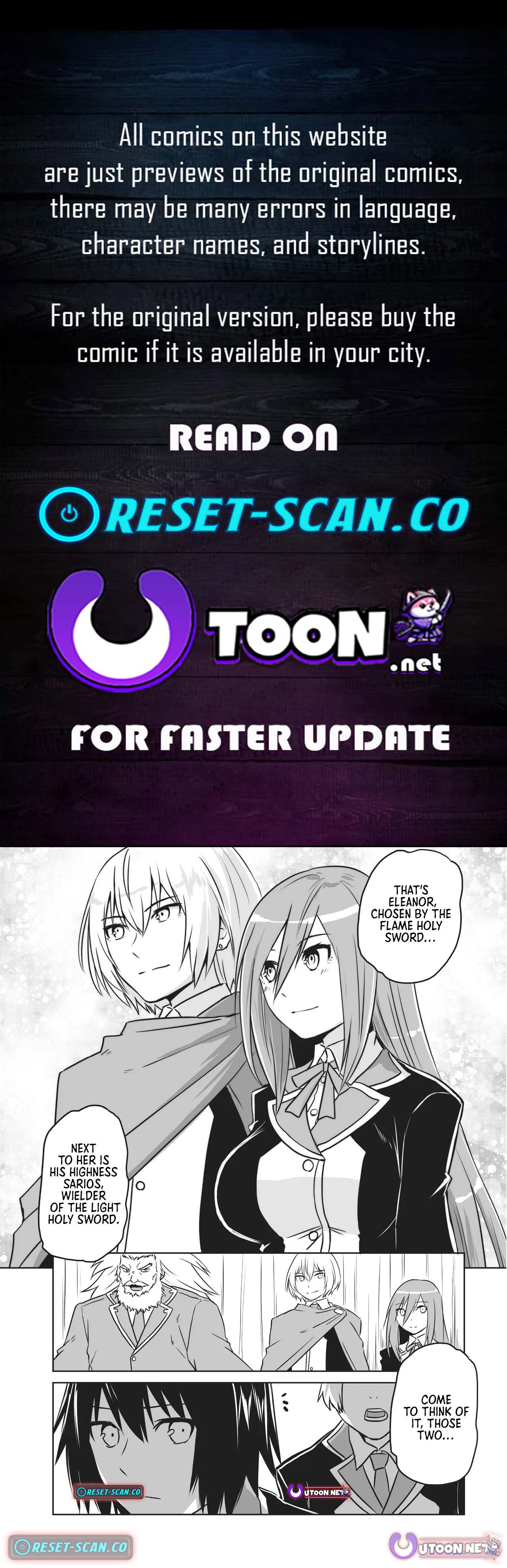 The Boy Beloved by the Bow in a World Where Holy Swords Reign Supreme: Supporting Holy Swordsmen with Power Granted by the Sealed Demon King Chapter 03.1 Page 1