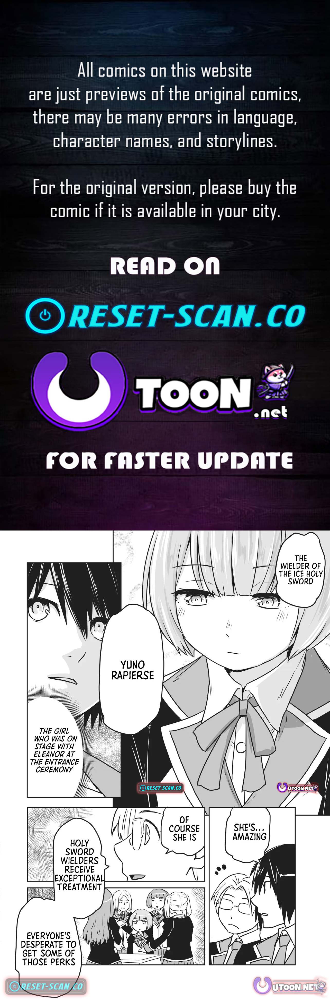 The Boy Beloved by the Bow in a World Where Holy Swords Reign Supreme: Supporting Holy Swordsmen with Power Granted by the Sealed Demon King Chapter 03.2 Page 1