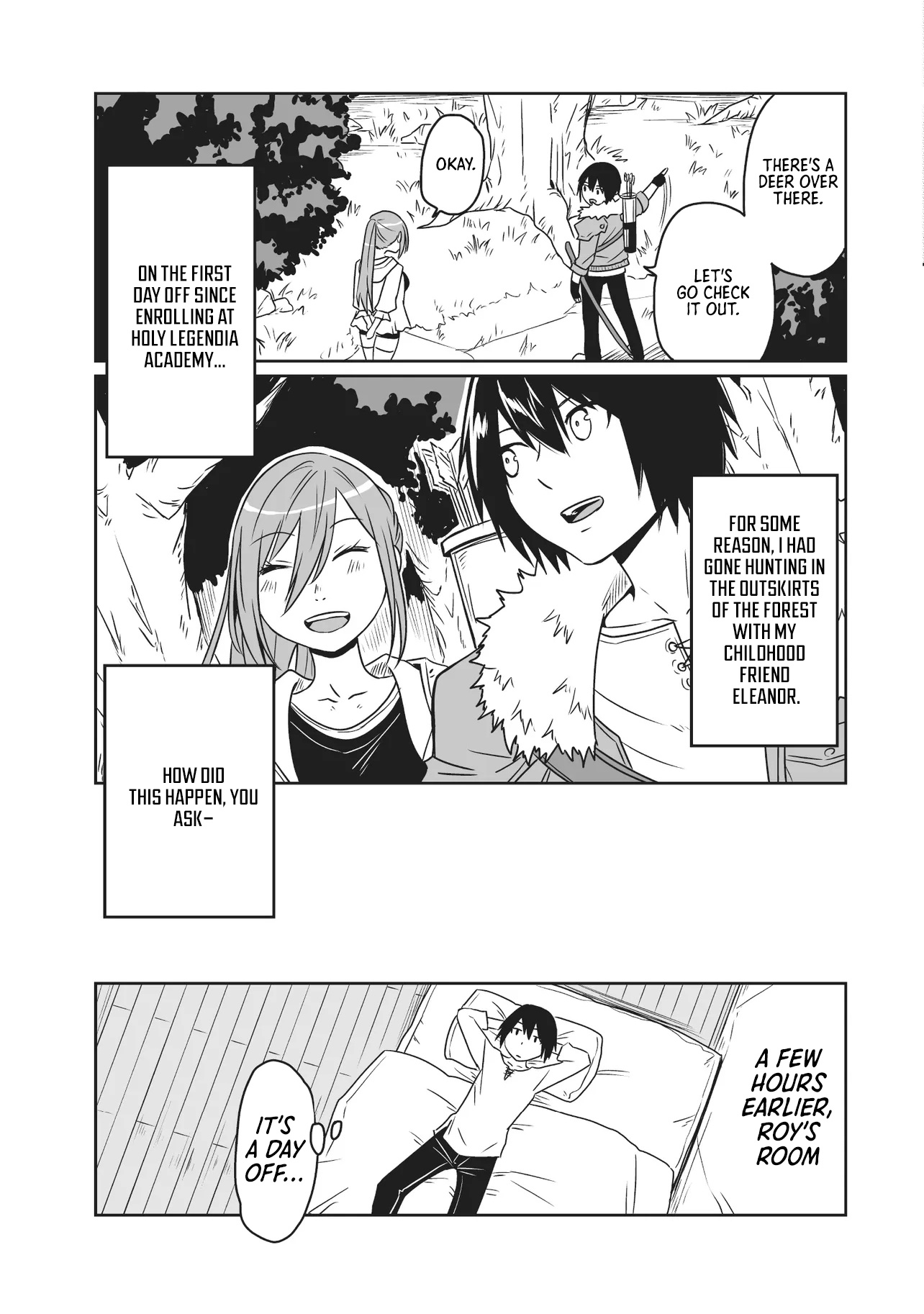 The Boy Beloved by the Bow in a World Where Holy Swords Reign Supreme: Supporting Holy Swordsmen with Power Granted by the Sealed Demon King Chapter 05.1 Page 1