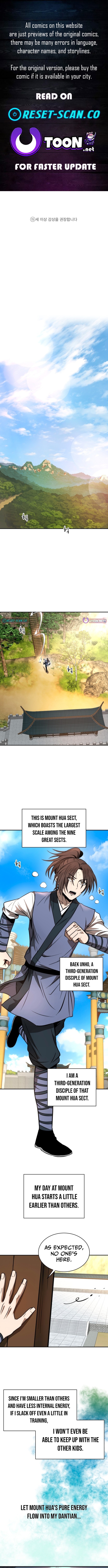 Mount Hua Sect's Greatest Genius Chapter 01 Page 1