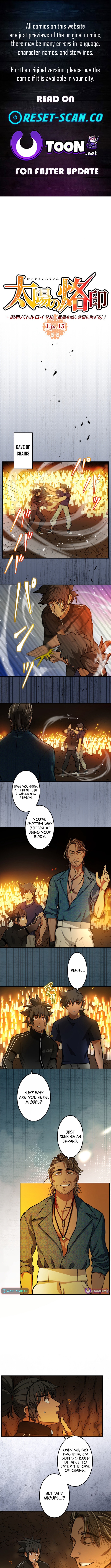 Brand of the Sun Chapter Ninja Battle Royal: Destroy Great Evil and Die for the Salvation of the Nation! - Chapter 15 Page 1