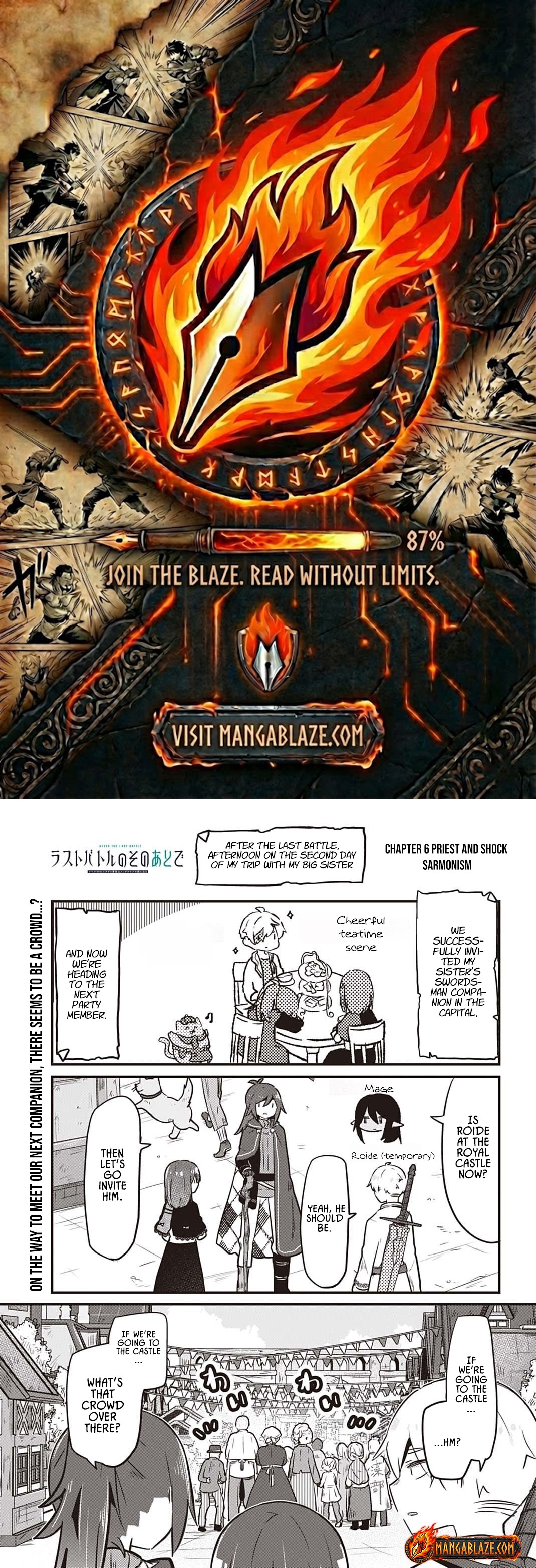 After the Last Battle: The Level 99 Worn Chapter Out Hero Goes on a Journey for Mental Care - Chapter 06 Page 1