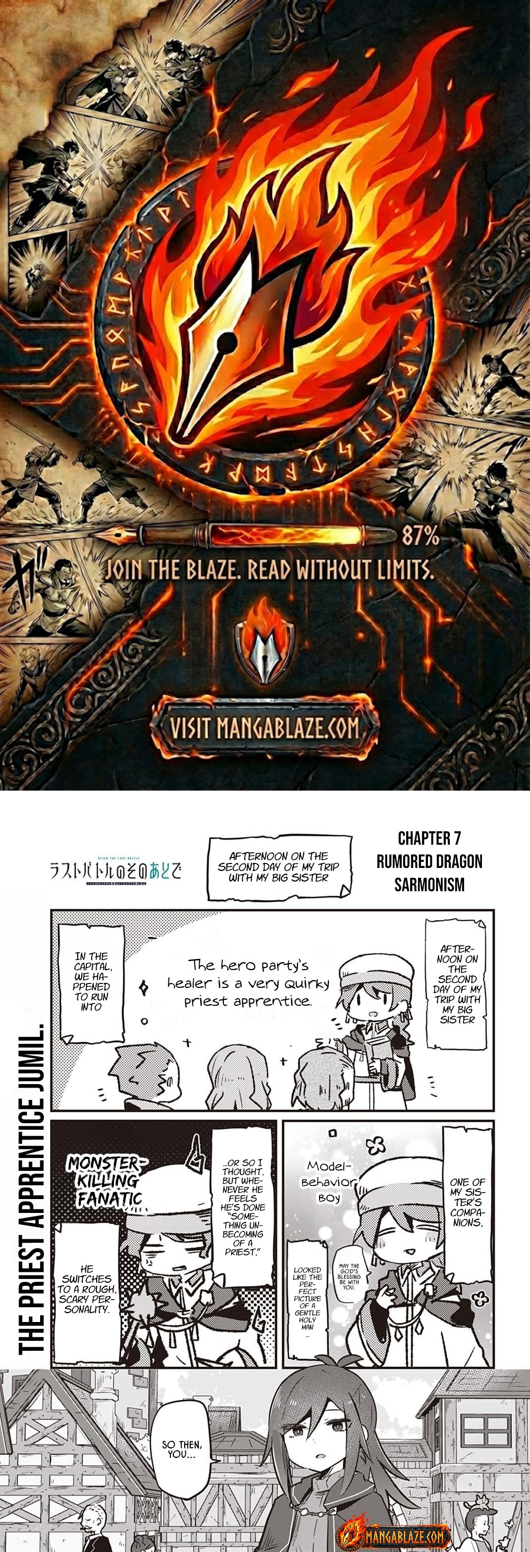 After the Last Battle: The Level 99 Worn Chapter Out Hero Goes on a Journey for Mental Care - Chapter 07 Page 1