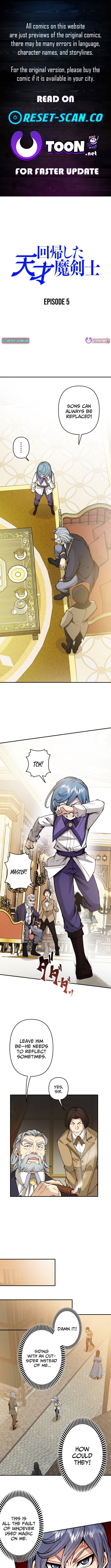 The Regressed Genius Magic Swordsman Chapter 5 Page 1