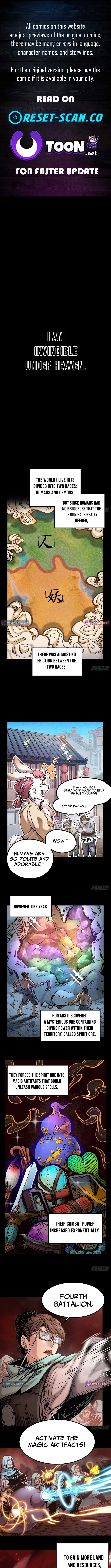 Invincible Under Heaven: Reborn as the Enemy Chapter 01 Page 1