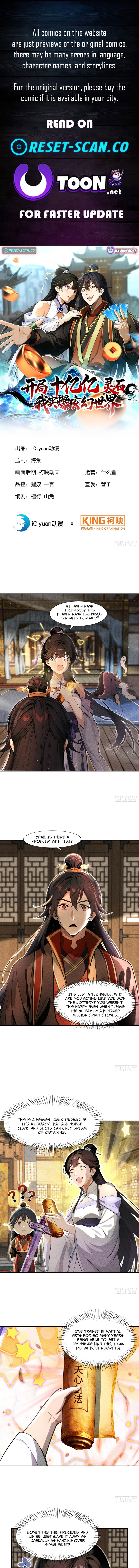 Starting with Ten Billion Billion Spirit Stones, I Buy Out the Fantasy World Chapter 07 Page 1